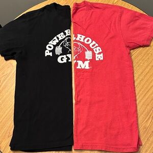 Powerhouse Gym Black and Red T-Shirts